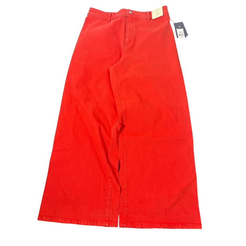NWT Universal Thread women’s size 12 red wide leg jeans